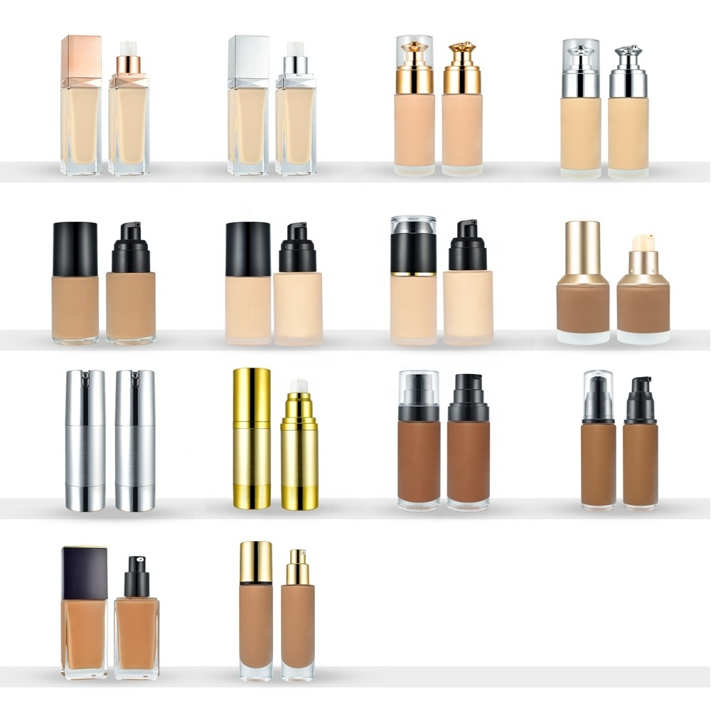 Full Coverage Foundation Private Label Vegan Mattress Concealer Foundation Cream Custom Liquid Foundation for Dark Skin