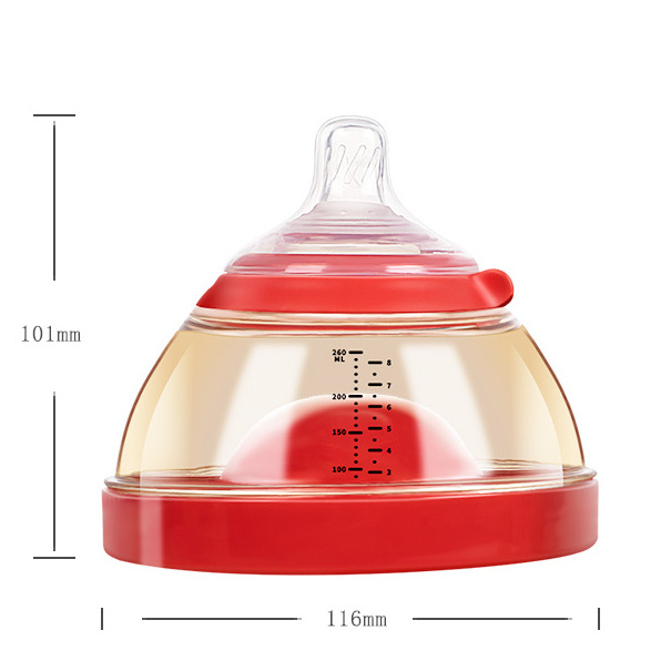 2022 Unique Design Feeding Supplies PPSU Milk Baby Bottle BPA Free Anti Colic Newborn Biberon