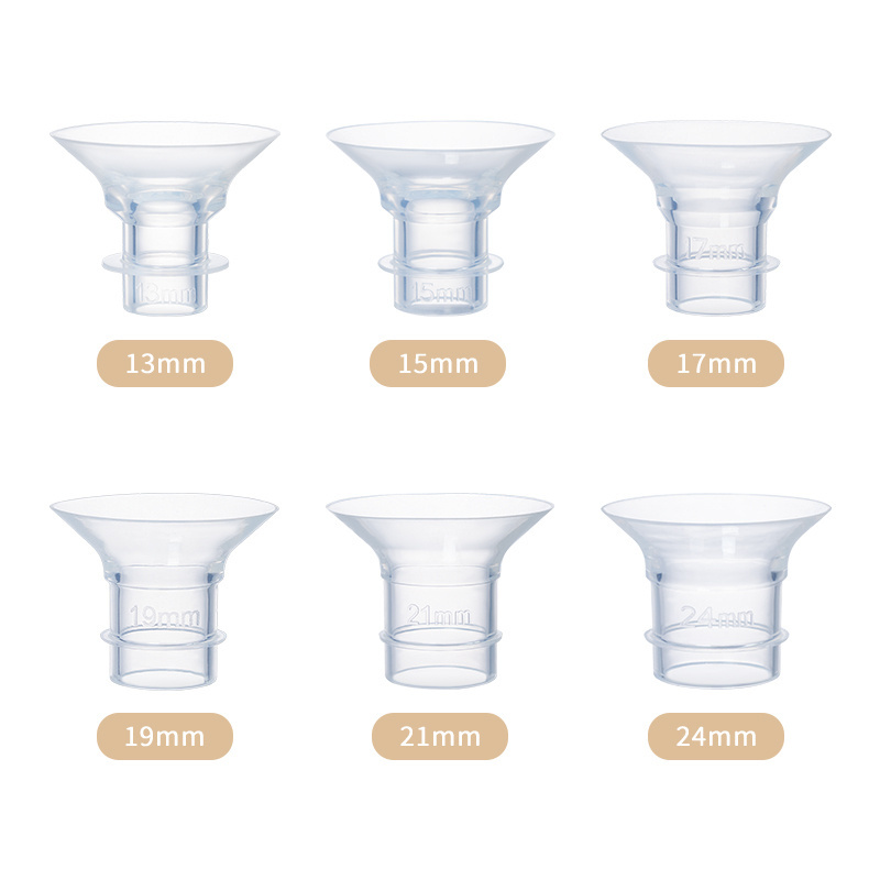 Wholesale 13/15/17/19/21/24mm Accessories Bpa Free Silicone Breast Pump Flange Insert