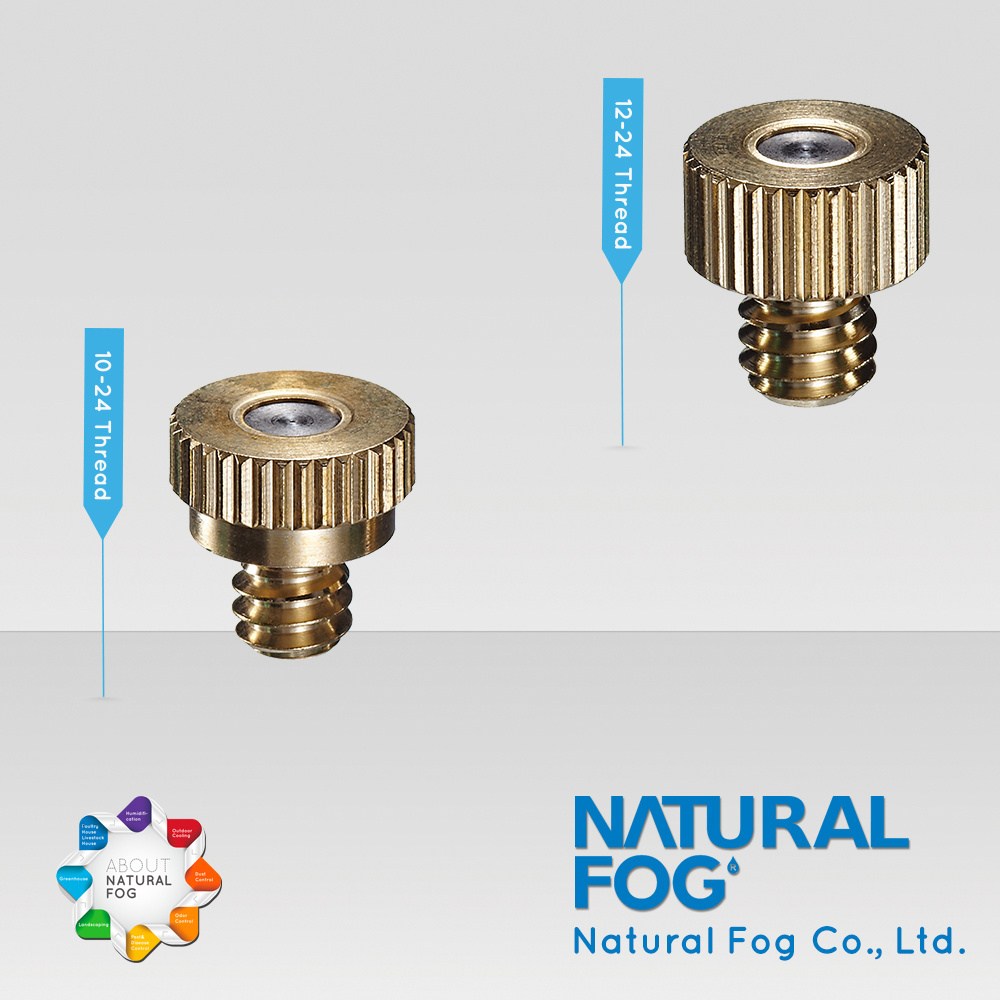 Natural Fog Fine Fogging Anti Drip Brass Water Sprayer Nozzle