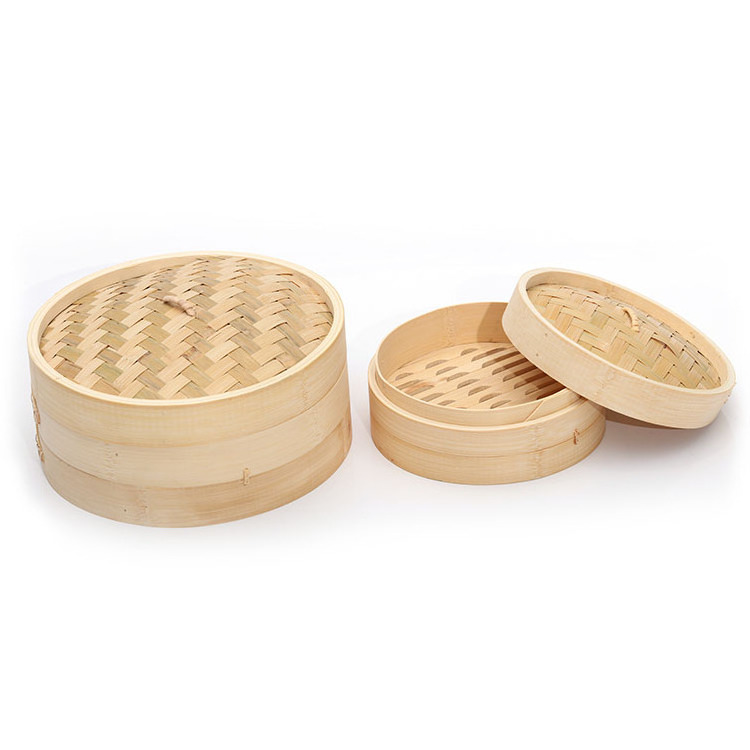 Handmade Favors Mini Bamboo Wooden Cook Basket Steamer