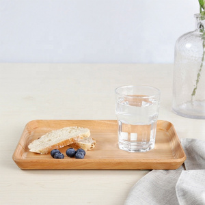 Nordic Design Beech Wood Serving Platter Tray for Food Cheese Bread Tea Coffee Decorative Tray for Jewelry Keys Coins Candles