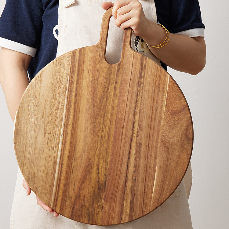 Wholesale Kitchen Extra Large Acacia Wood Charcuterie Board Cheese Fruits Vegetable Chopping Serving Cutting Board