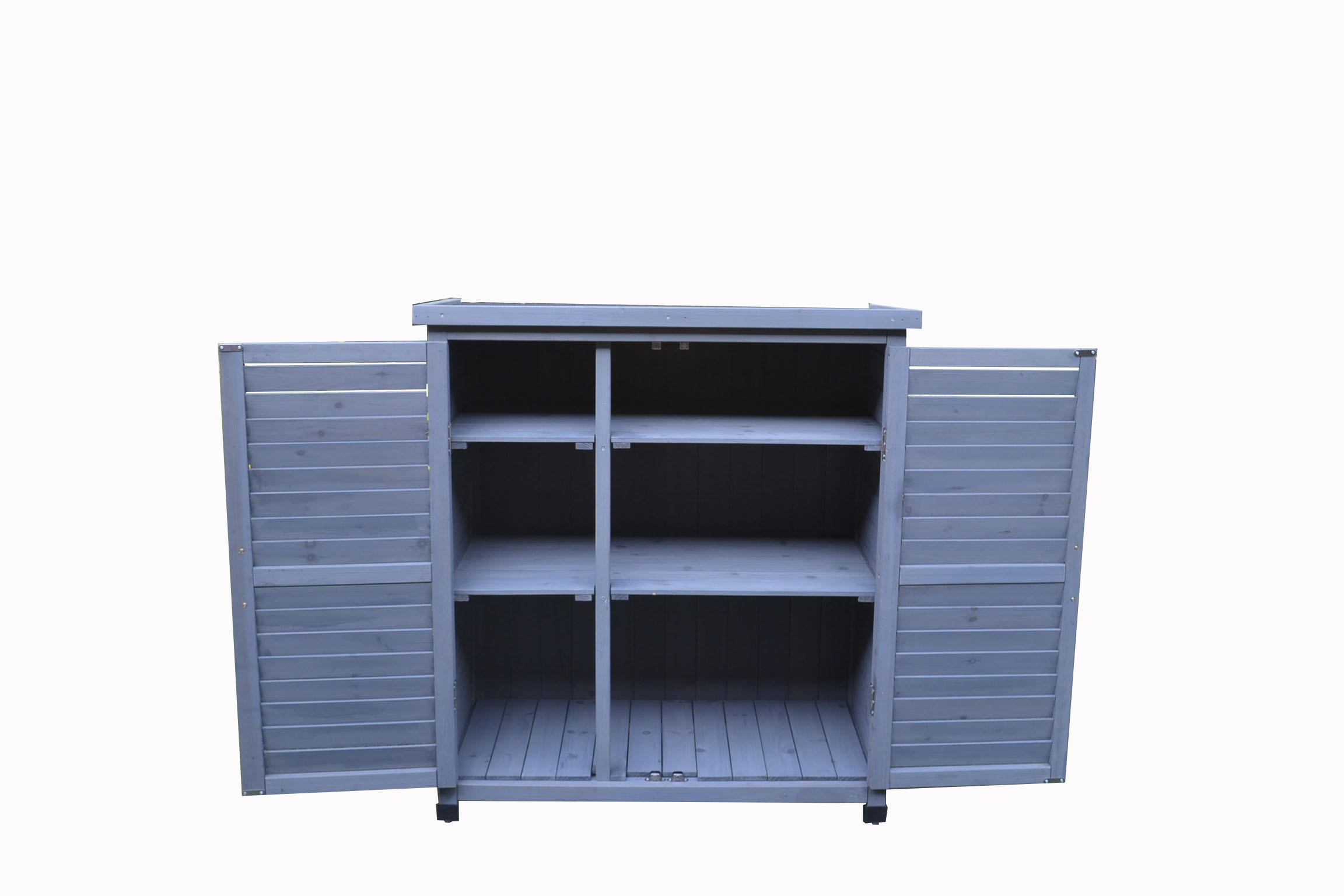 Outdoor waterproof wooden storage shed