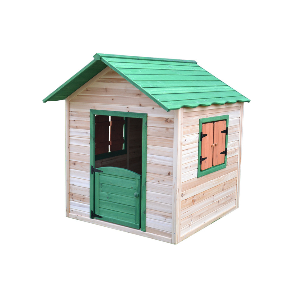 casa de juegos de madera  Playhouse Kids Wooden Play House Outdoor Imaginative Fun Toys Wooden Play House