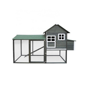 Large Chicken Coops Outdoor Wooden Chicken Cage Poultry Cage with Nest Box