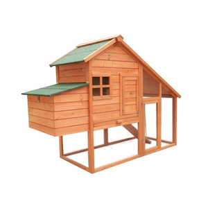 Wooden Large Chicken Coop Outdoor Hen House  with Nesting Box