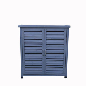 Outdoor waterproof wooden storage shed