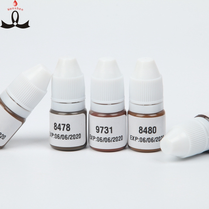 Lushcolor 4ML Free Sample Semi Cream Pigments Microblading Microshading Tattoo Ink Kit With Wholesale Price