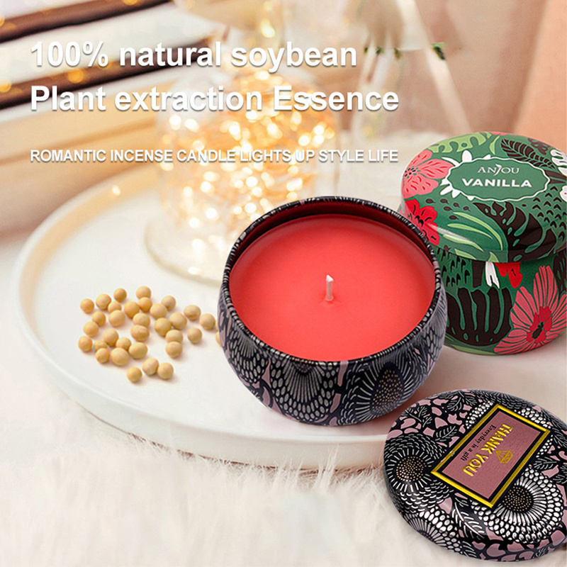 Wholesale Soy Wax Tin Small Mini Scented Soy Wax Scented Candles In Bulk For Home Party Birthday Travel Gift Set