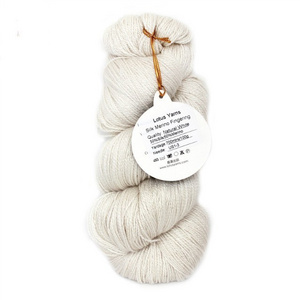 Wholesale Undyed Silk Merino Blended 2ply 700m/100g  Yarn For Hand Dye