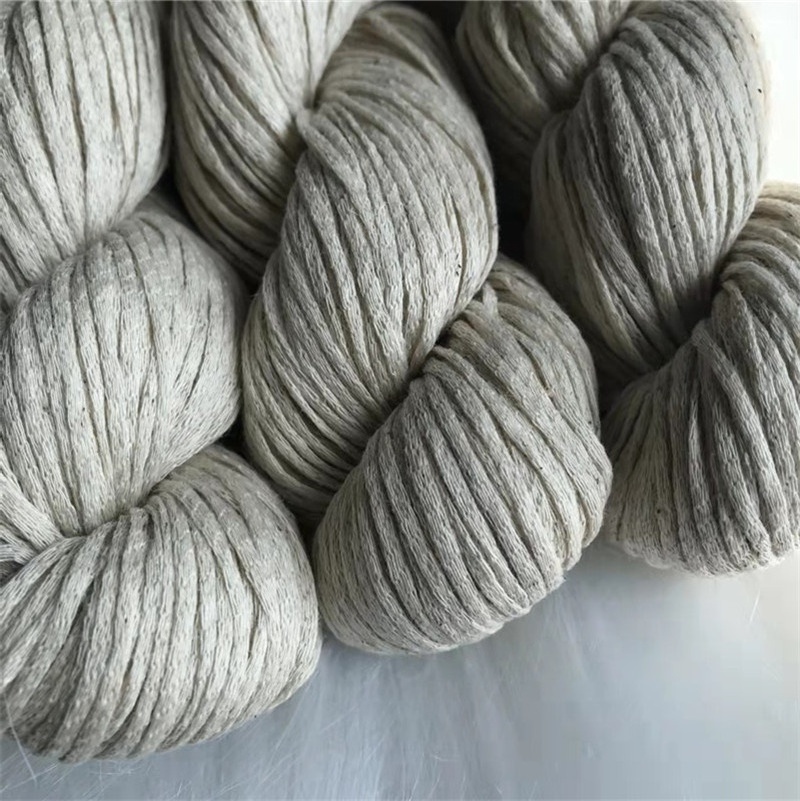 Lotus Yarn 70% Cotton 30% Linen 155m 50g Blended Colored Hand Knitting Ribbon Summer Yarn