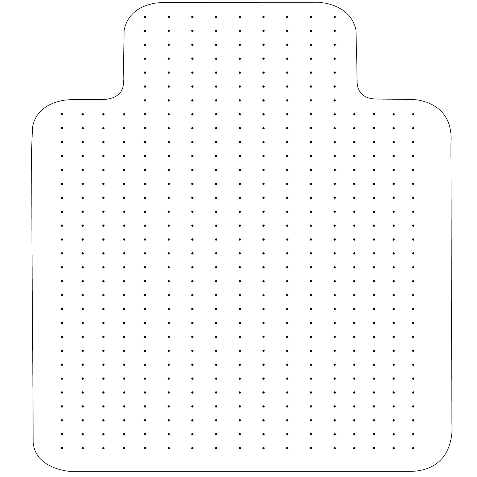 Transparent for Rolling Desk Computer Chairs Low and Medium Pile Carpets with lip 36''x48''or customization