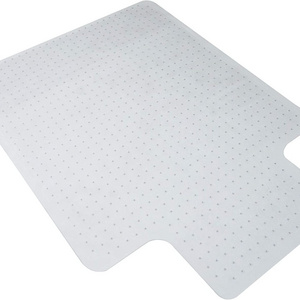 PVC Chair Mat Transparent  Carpet Floor Protector Cover Rug Mat with Non-Slip Studded Lip