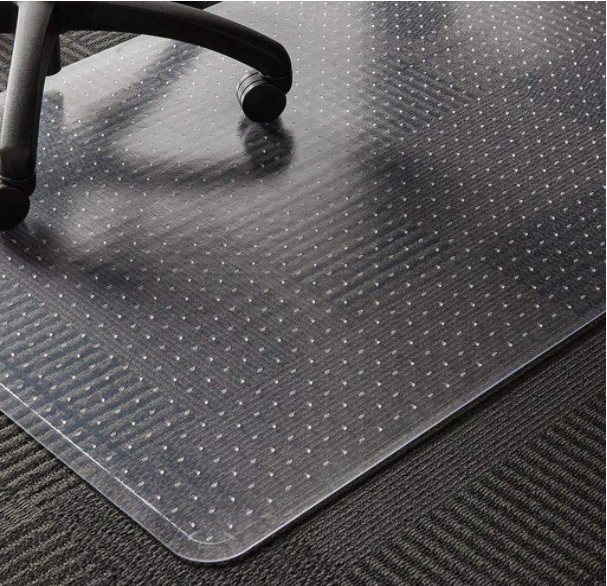 Clear Chair Mat for Carpet Transparent Floor Protector Easy to Clean Floor Mats for Computer Desk