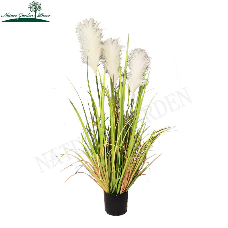 Lifelike Artificial Reed Plant for Home Hotel Restaurant Decoration Fake Onion Grass