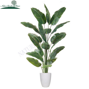 Real Touch Plastic Faux Traveller Palm Plant Green Trees Wedding Decor Large Artificial Banana Tree Big