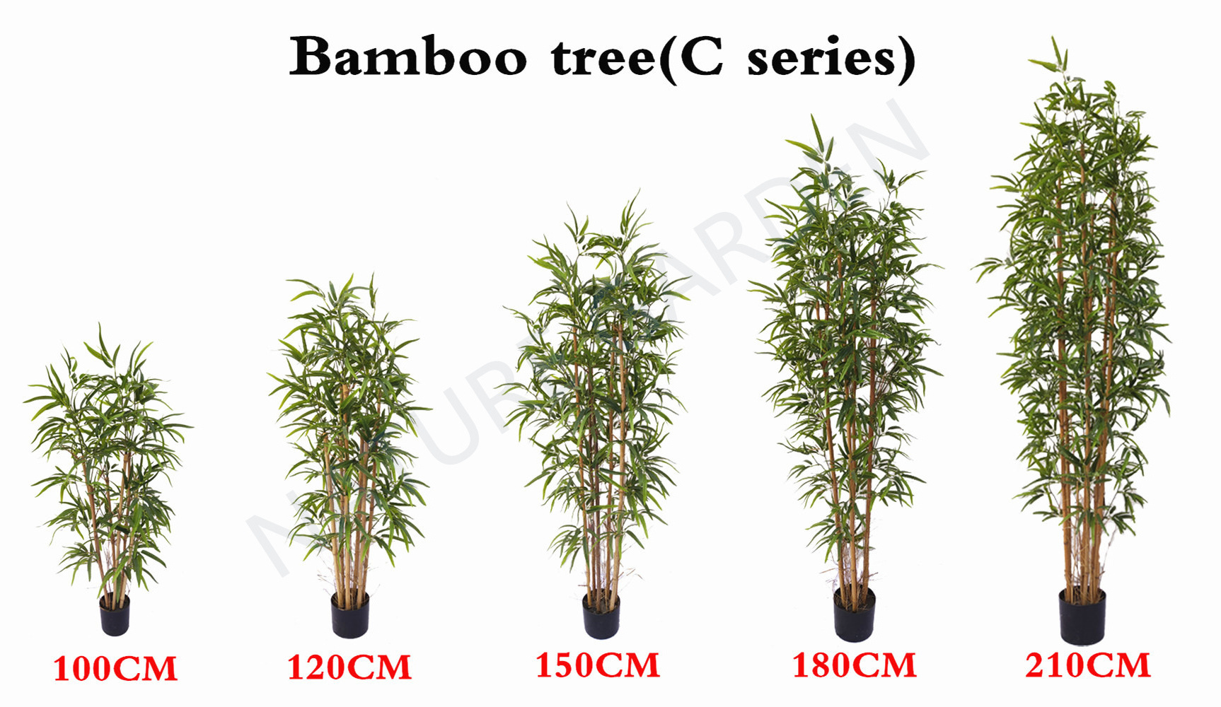 Nearly Natural UV Resistant Artificial Bamboo Trees Pole Landscaping Fake Plants Outdoor