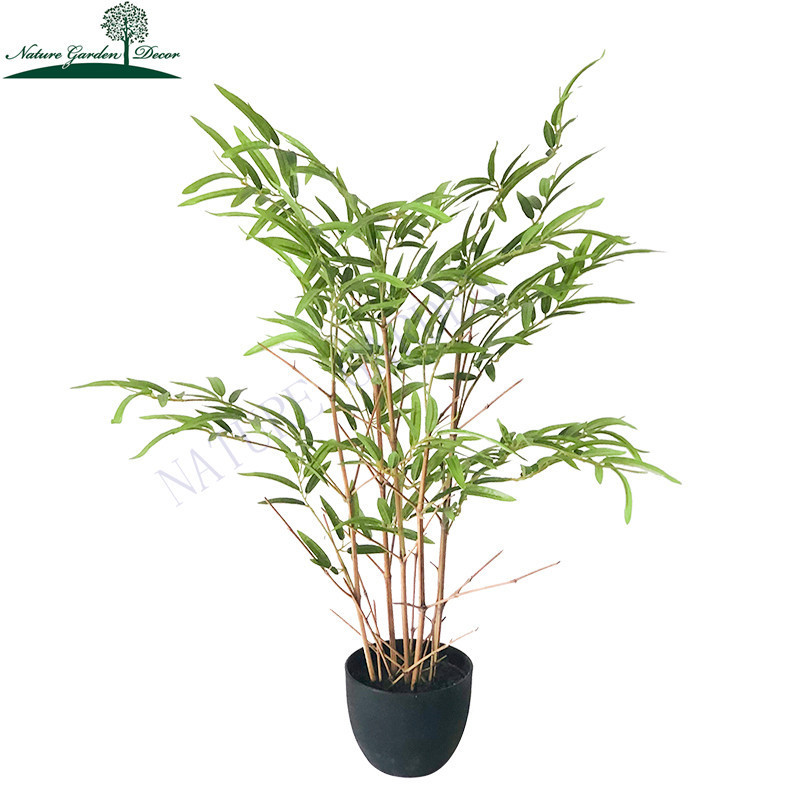 Cheap Artificial Bamboo Tree Bonsai Counter Decoration Indoor Outdoor Fake Bamboo Plant