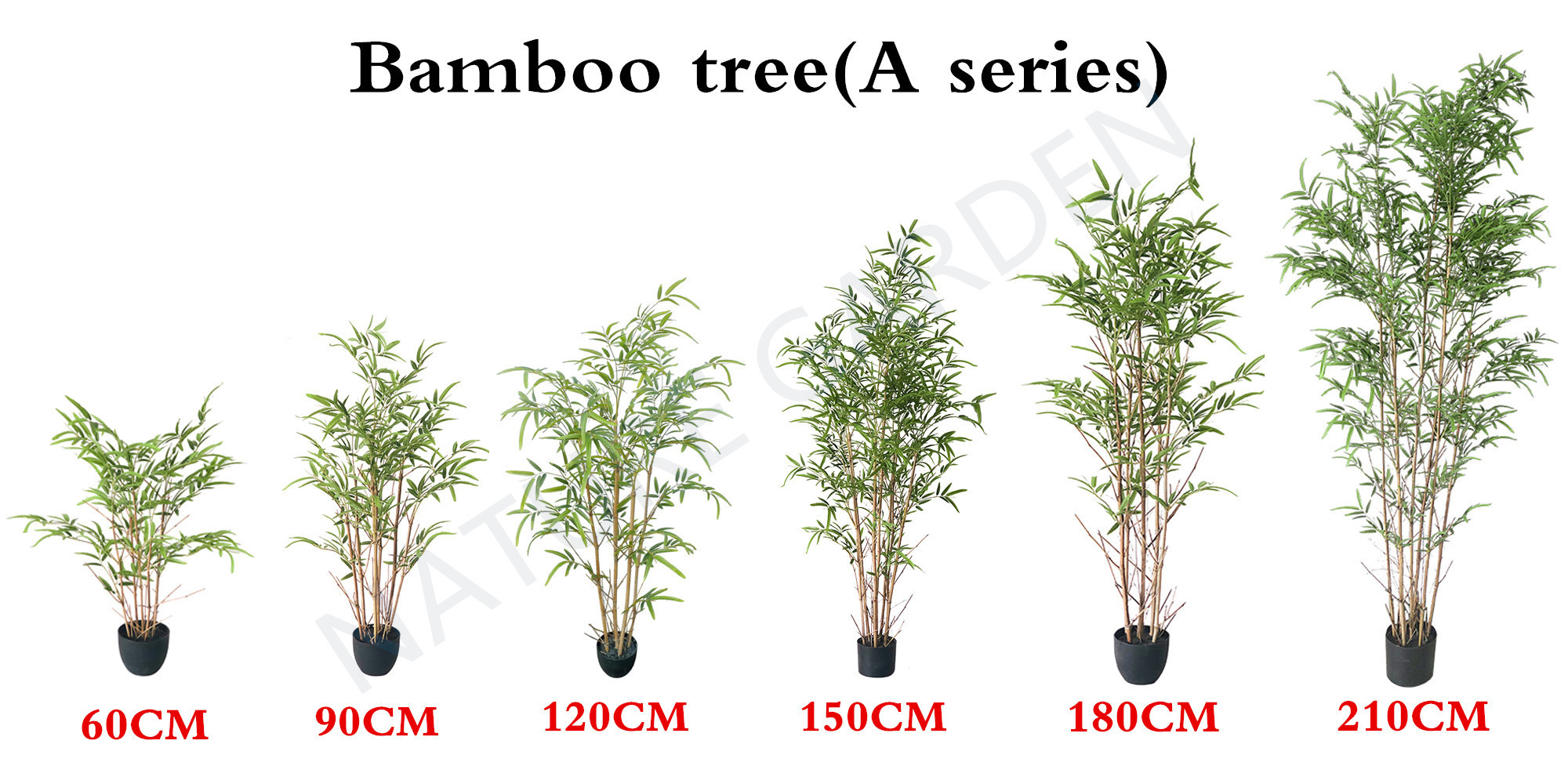 Cheap Artificial Bamboo Tree Bonsai Counter Decoration Indoor Outdoor Fake Bamboo Plant