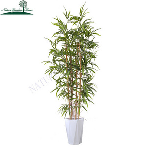 Nearly Natural UV Resistant Artificial Bamboo Trees Pole Landscaping Fake Plants Outdoor