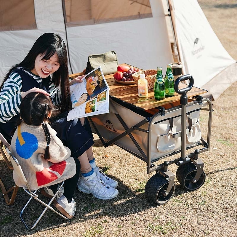 Naturehike outdoor Garden Park Utility kids wagon portable beach trolley cart foldable camping stroller folding wagon