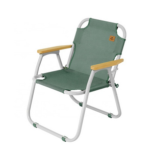 Naturehike TO04 aluminum alloy chair outdoor camping picnic beach folding chair with wood armrest