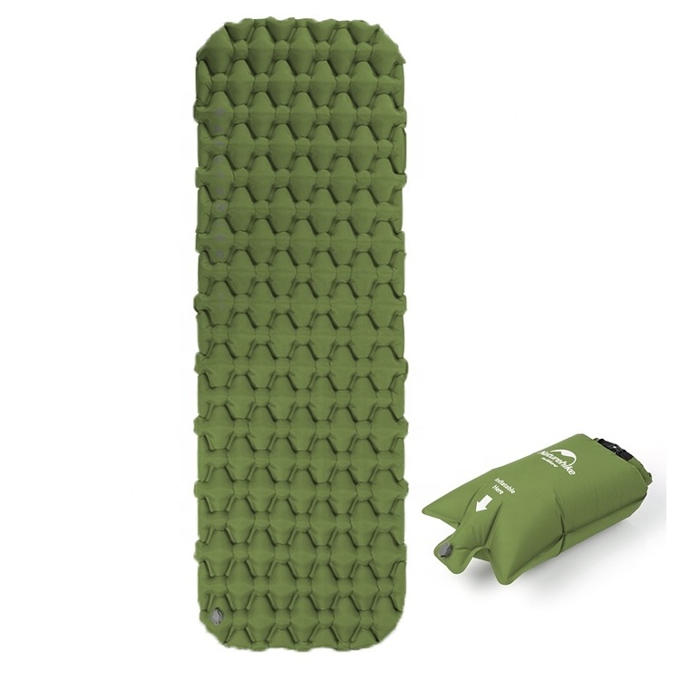 Naturehike OEM 195*59*6.5cm high Quality Nylon TPU Lightweight camping inflatable sleeping pad