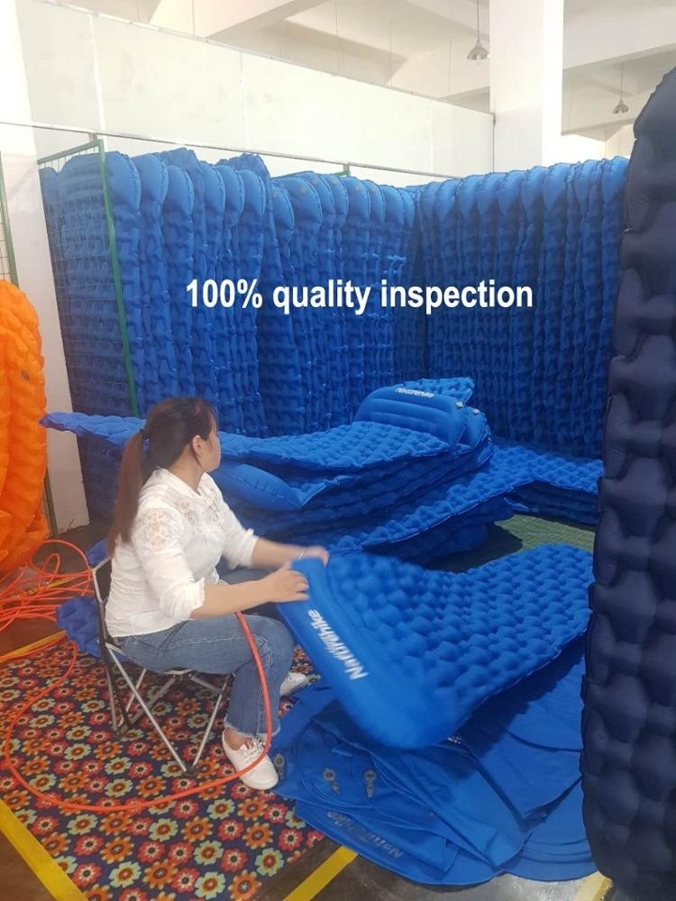 Naturehike OEM 195*59*6.5cm high Quality Nylon TPU Lightweight camping inflatable sleeping pad