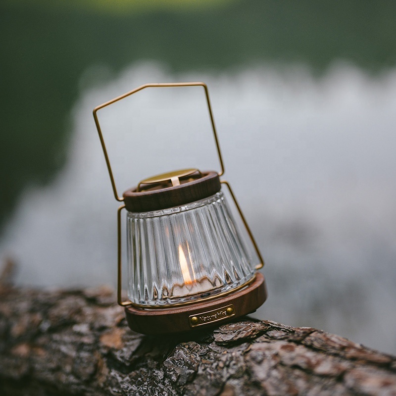 Naturehike Candle Lights Outdoor Camping Tent lanterns Retro Walnut Bmbiance lighting Lamps