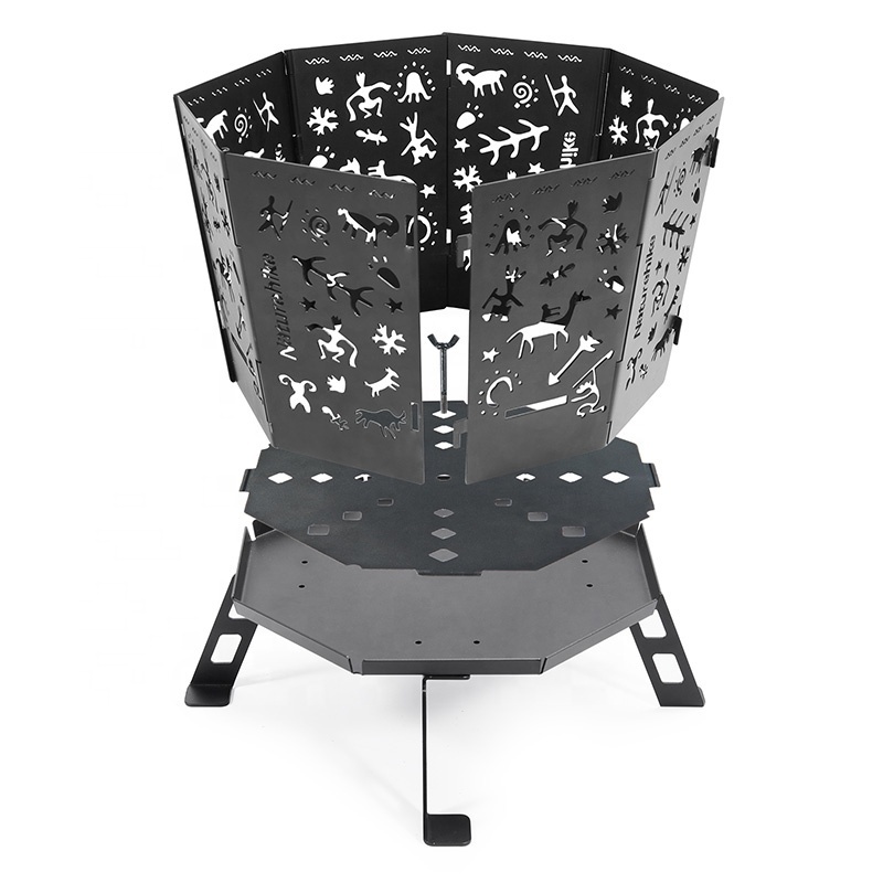 Naturehike outdoor picnic camping brazier bonfire stove stand Totem folding fire pit