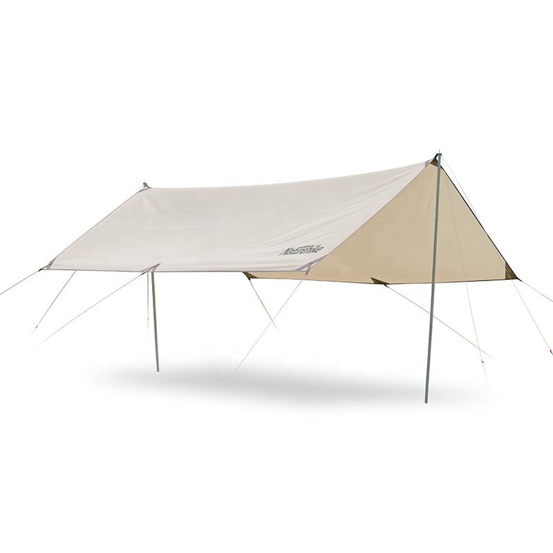 Naturehike Girder shelter sun shade rain fly awning camping tarp with tent pole beach tent sun shelter