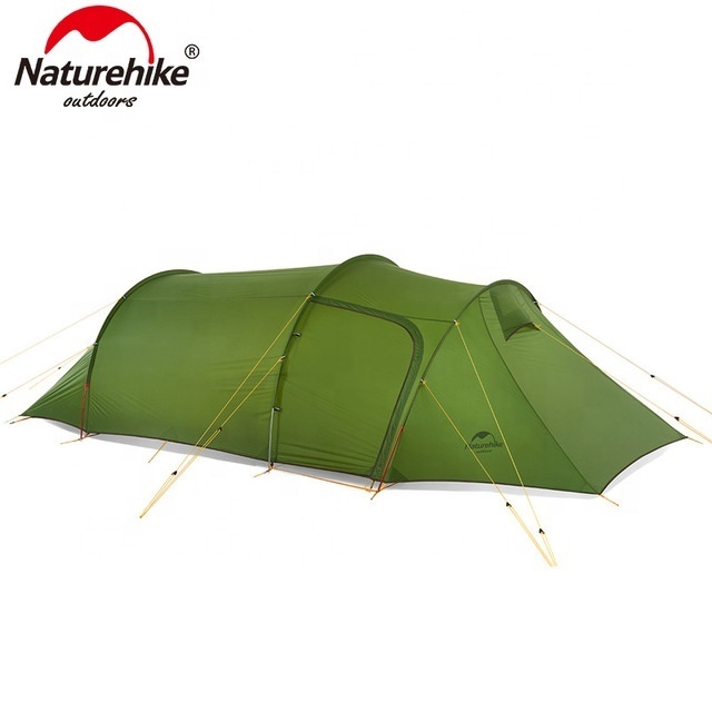 Naturehike 20D Nylon Fabric outdoor Camping Tent for 2 3 Persons Ultralight Opalus Tunnel Tent family