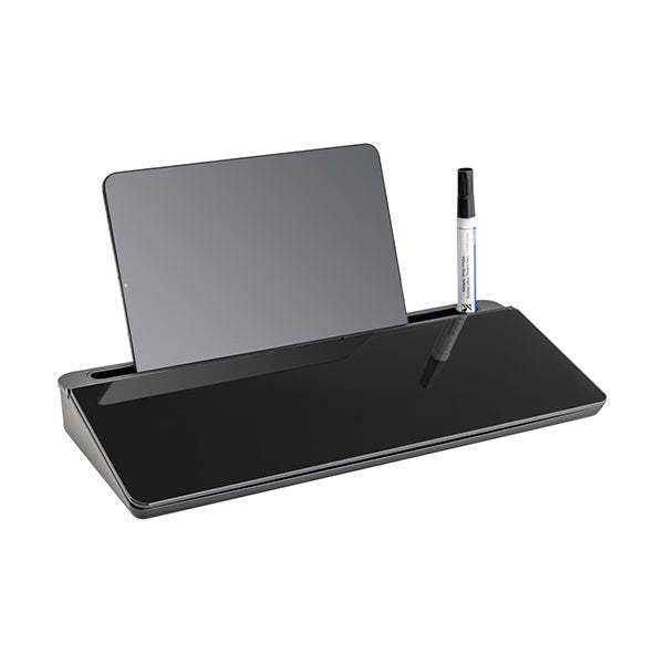 Amazon Hot Sale Dry Erase Glass White Pad Desk Organizers Black Desktop Whiteboard For Office