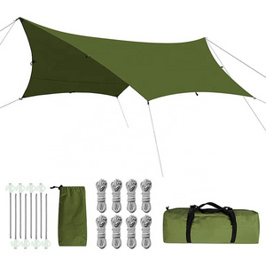 OEM Customized Tarp Beach Tent Large Outdoor Camp Canopy Outdoor Shade Pergola