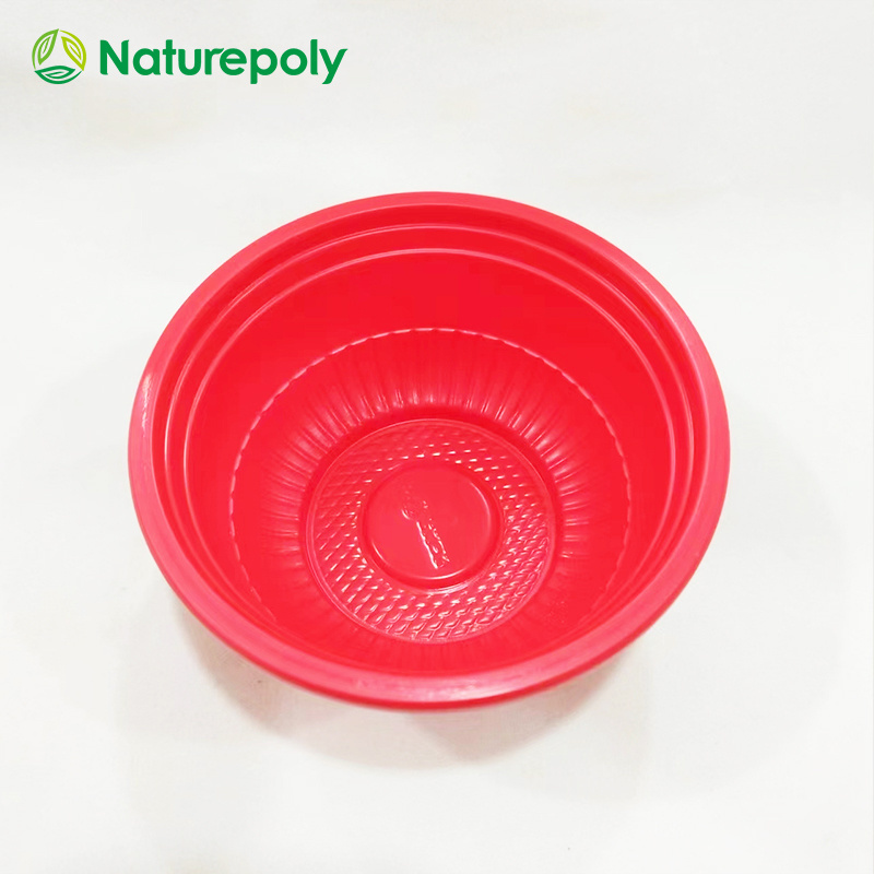 Export 250ml 325ml 450ml 700ml Round Compostable Biodegradable CPLA NON Plastic Disposable Ramen Noodle Soup Bowl with Dome Lid