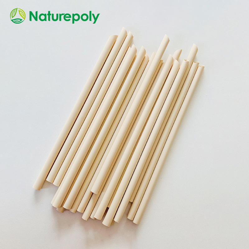 Free Sample Eco Friendly Compostable Biodegradable Drinking Straws Disposable Natural Plant Bamboo Fiber Boba Straws