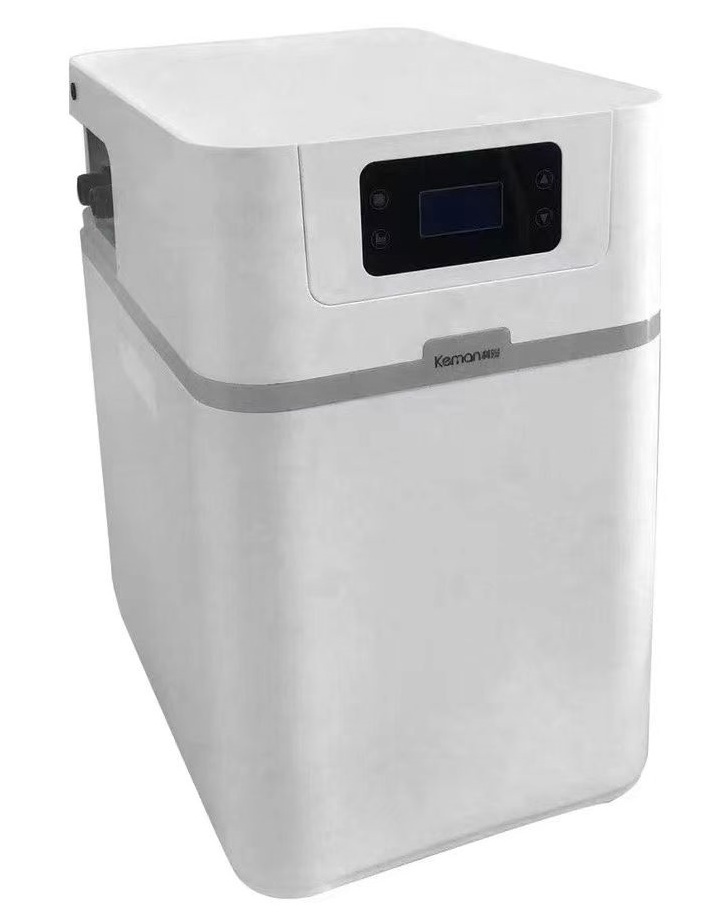 Residential central house cabinet automatic operation water softener