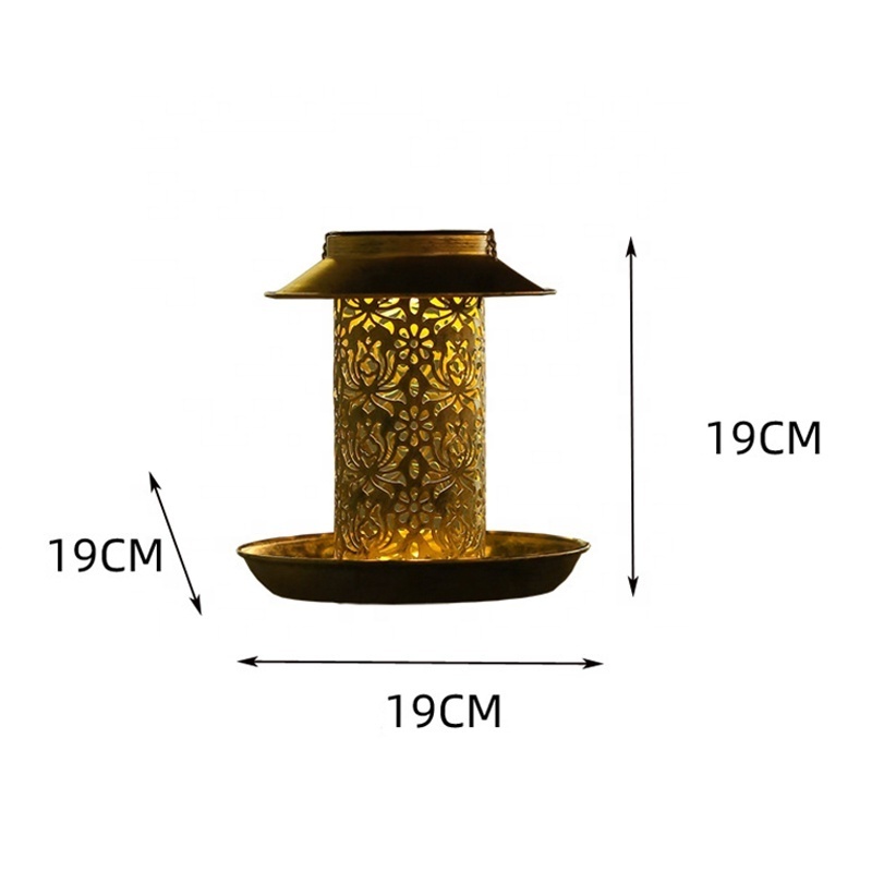 High quality Solar Landscape Light Bird Feeder Garden eco friendly Birds Feeder for outdoors hanging animal feeders