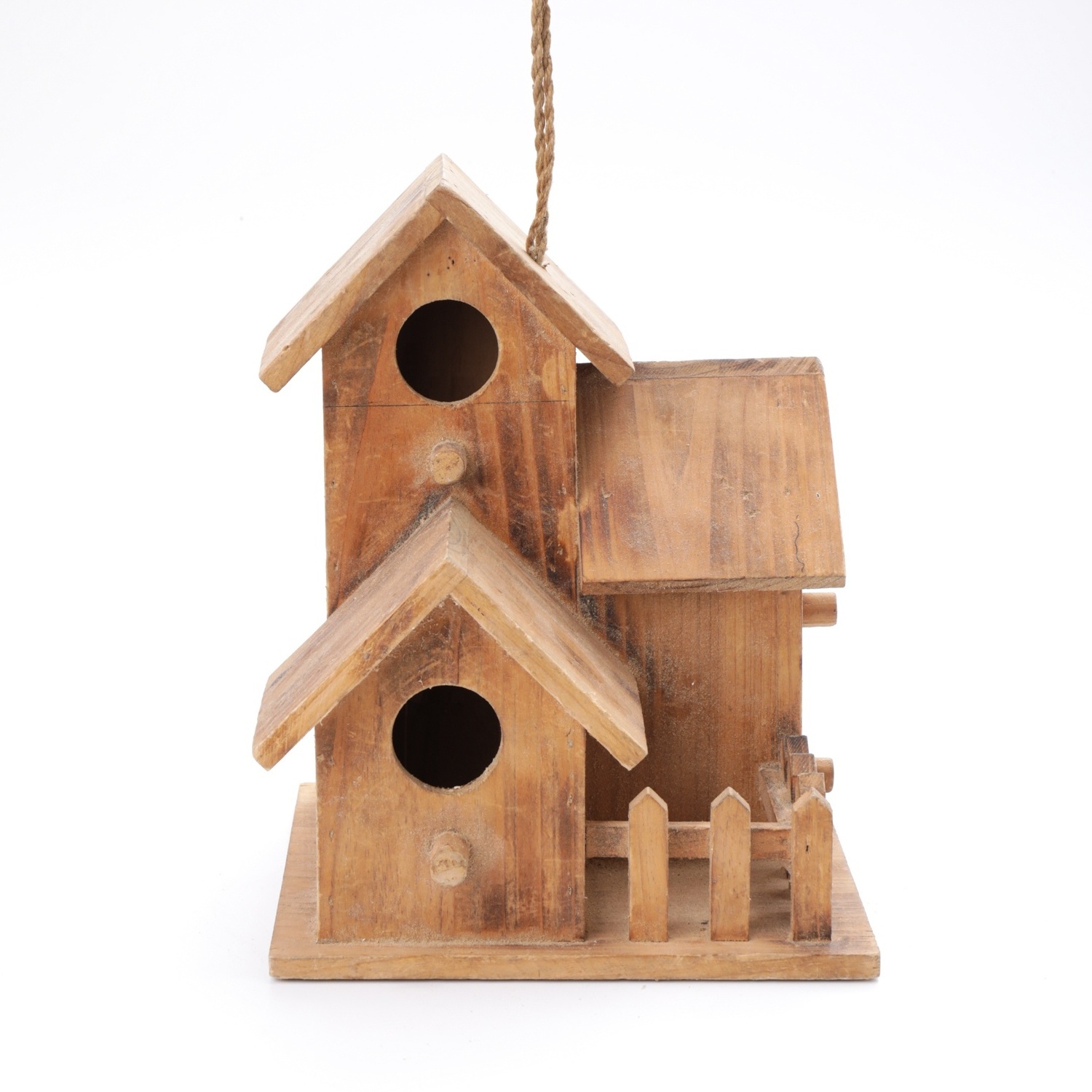 Customized Wholesale Gifts for bird lovers Chinese fir bird house outdoor hanging wooden bird house pet house