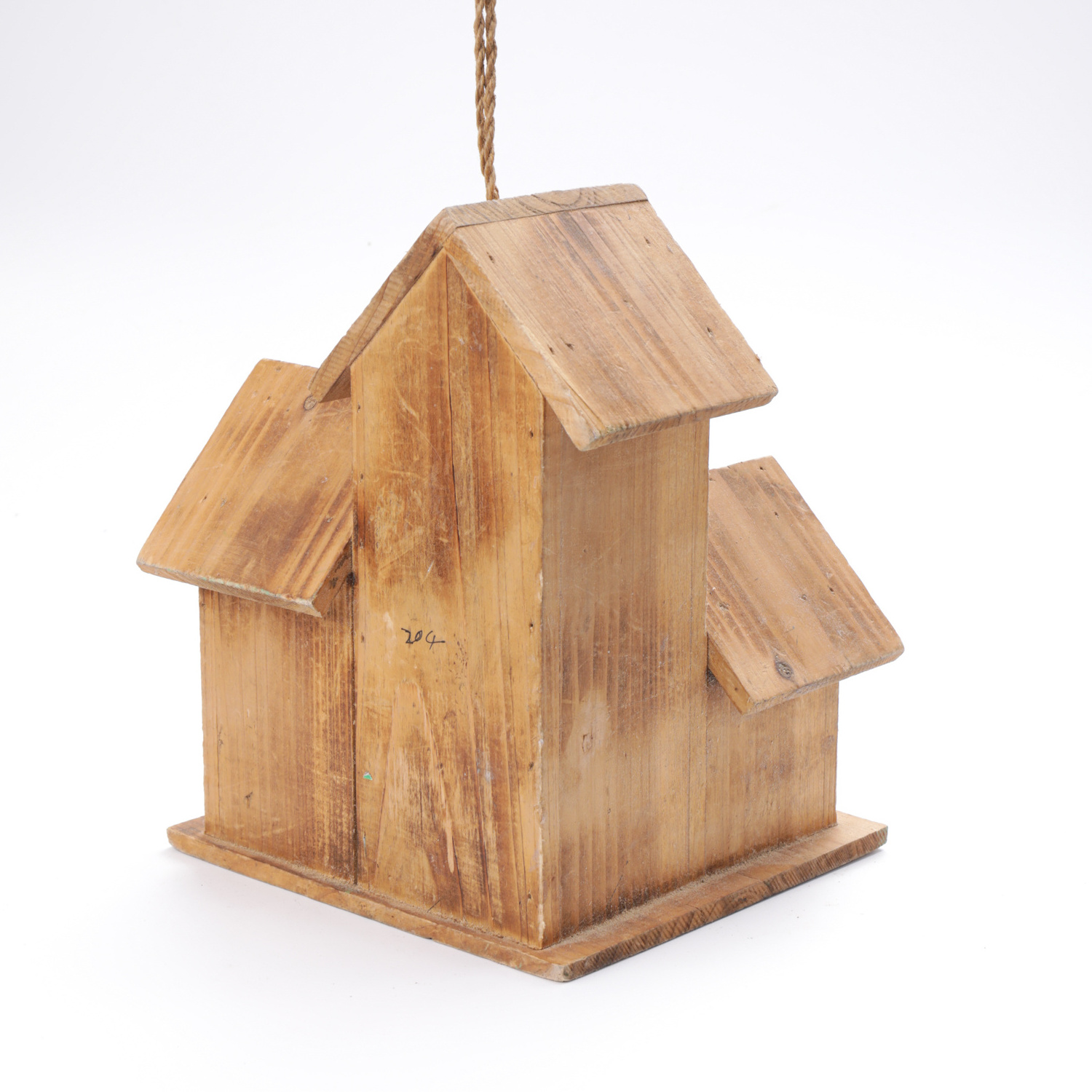 Customized Wholesale Gifts for bird lovers Chinese fir bird house outdoor hanging wooden bird house pet house