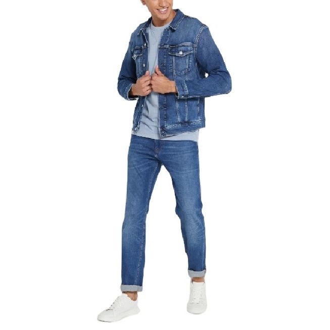 Fashion Washed Windproof Plus Size Thick Jean Anti Pilling Fleece Denim Jacket For Men Direct Factory Manufacture From BD