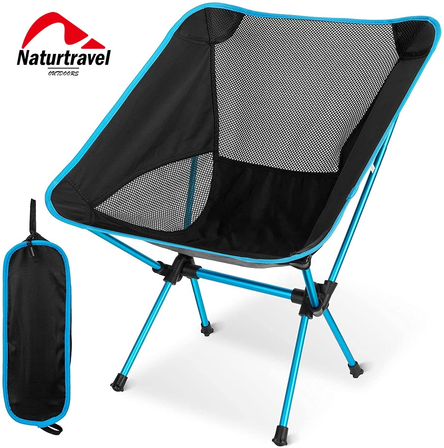 Naturtravel Tianye leisure ultralight aluminum foldable camping rocking swinging recliner chair customized