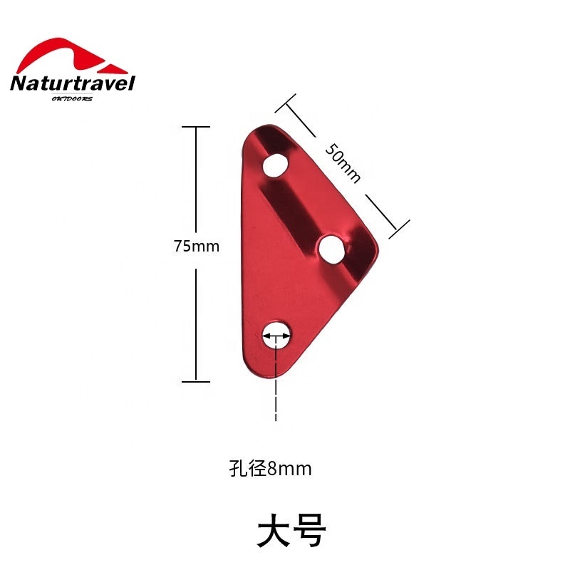 Naturtravel Triangle Tent Guy Line Rope Fastener Guy Line Adjuster Runner Wind Stopper Tight Toner Hook Buckle Tensioner