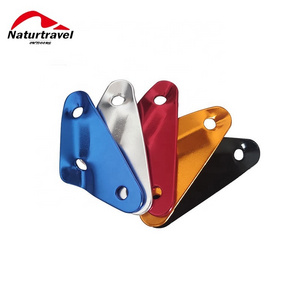 Naturtravel Triangle Tent Guy Line Rope Fastener Guy Line Adjuster Runner Wind Stopper Tight Toner Hook Buckle Tensioner