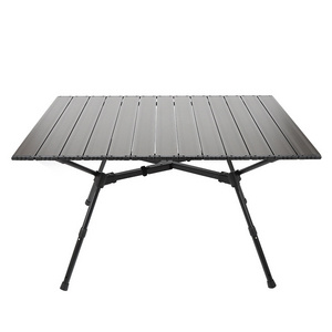 2023 new Black Color Outdoor Lightweight Aluminum Folding Camping Table