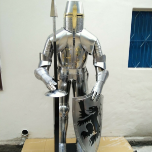 Medieval Knight Suit of Armor Steel Full Body Armour Suit Knight Templar Suit Decorative Armor Costume