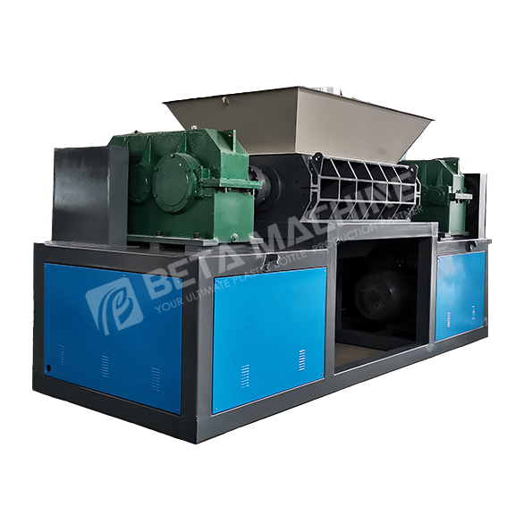 Double axis large waste plastic waste metal waste garbage shredder