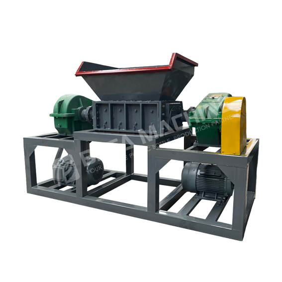 Double axis large waste plastic waste metal waste garbage shredder