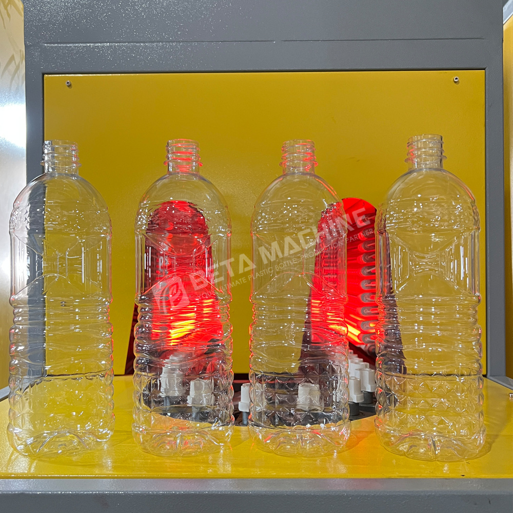 Semi Automatic Plastic PET Bottle Making Machine 2 Cavities Plastic Bottle Blowing Machine